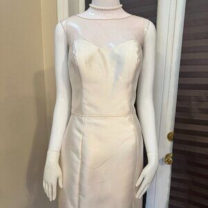 Gorgeous Pearl White Midi Dress